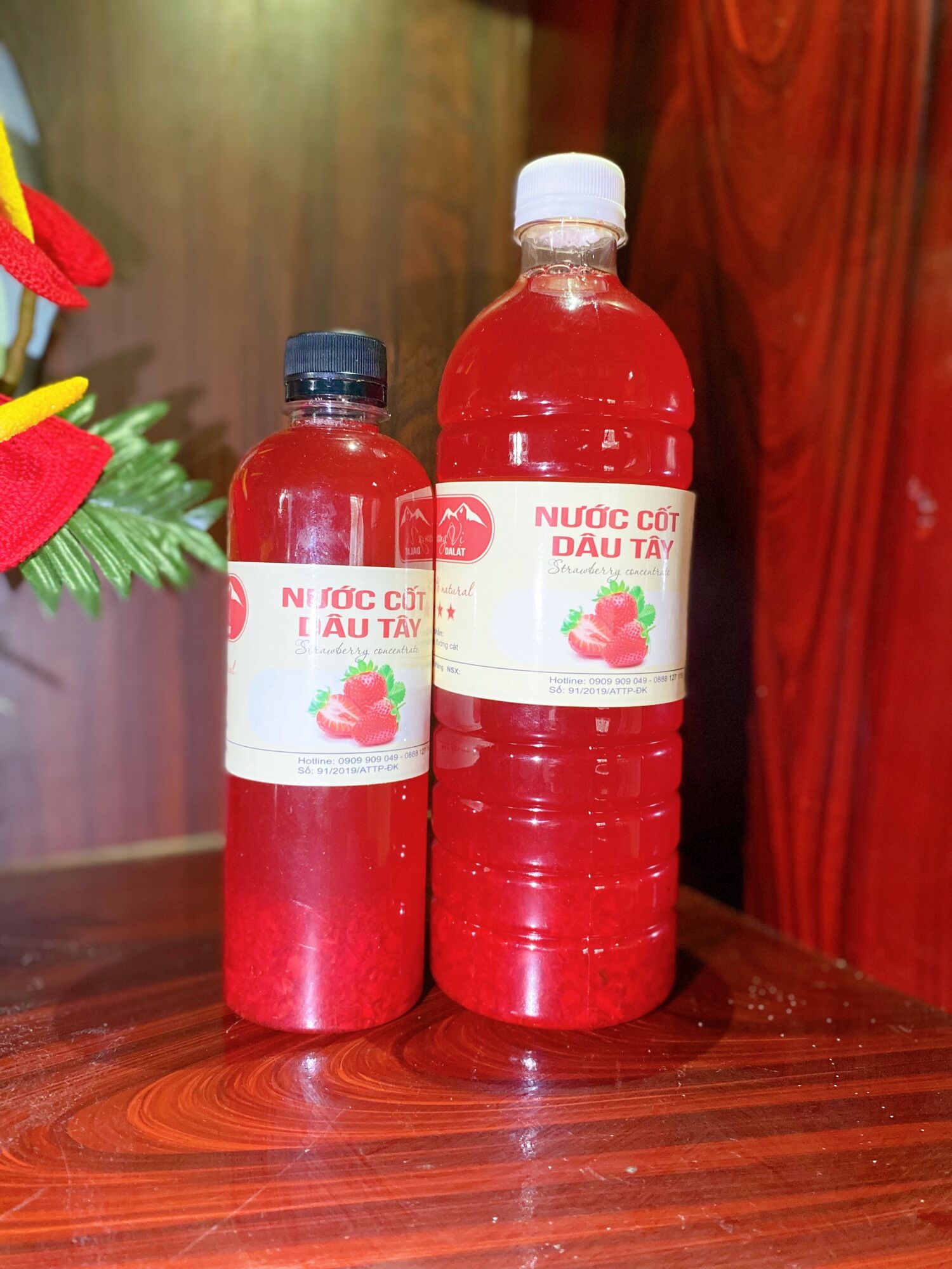 500ml Nước cốt dâu tây - Đặc sản Đà Lạt