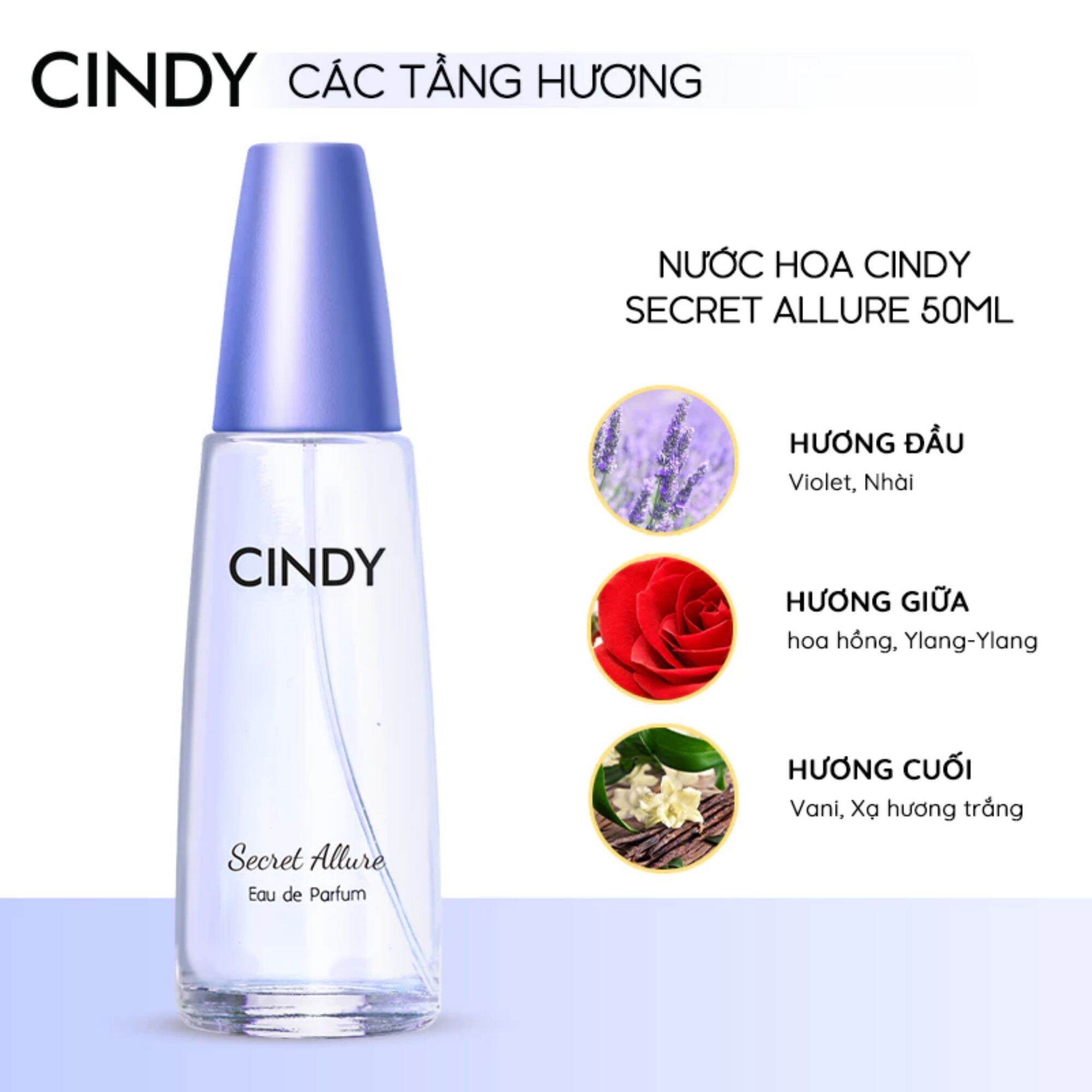 (4 MÙI) Nước hoa CINDY 50ml