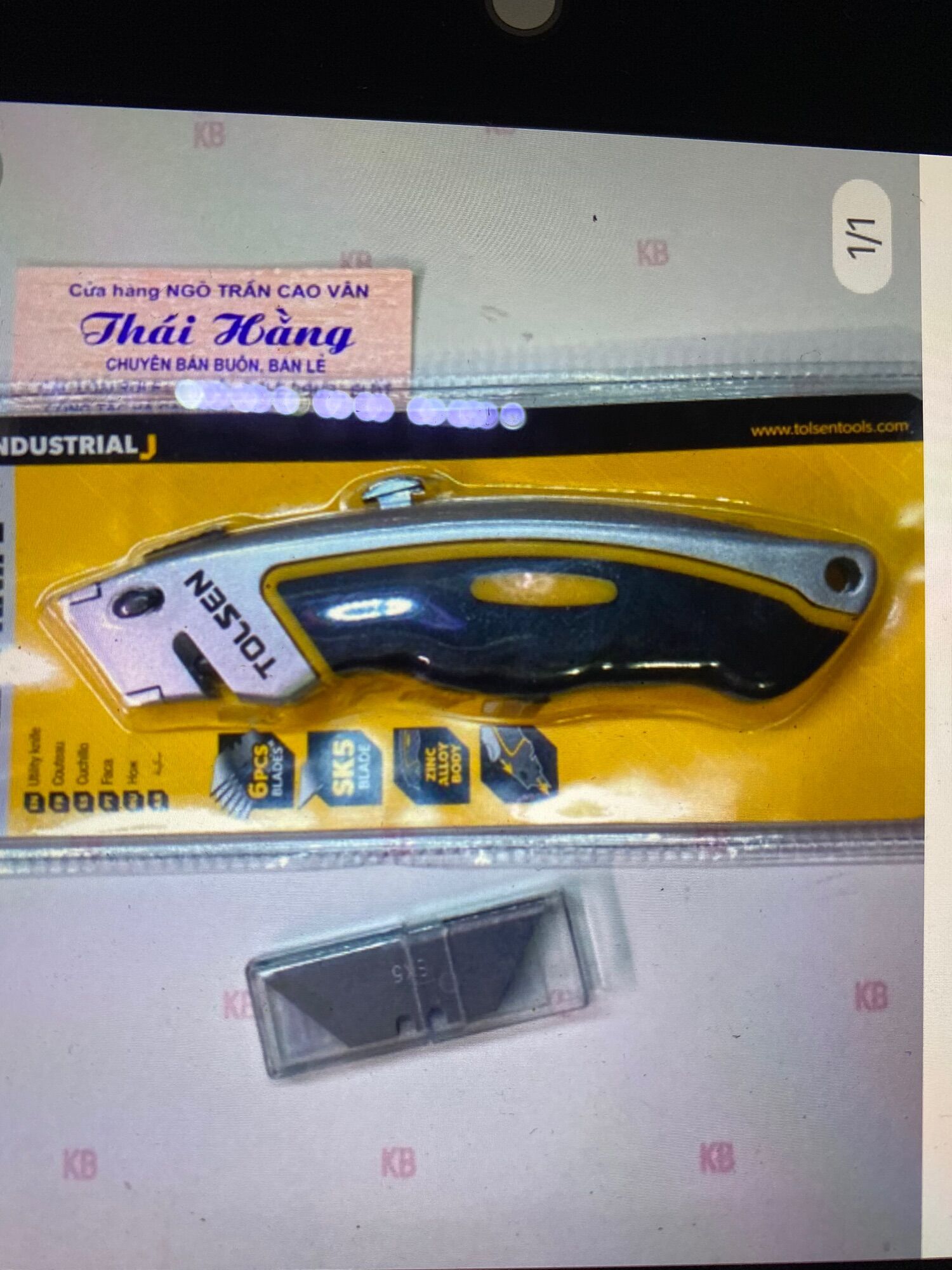 DỤng cụ cắt cáp Tolsen 30009 kèm 10 lưỡi dao