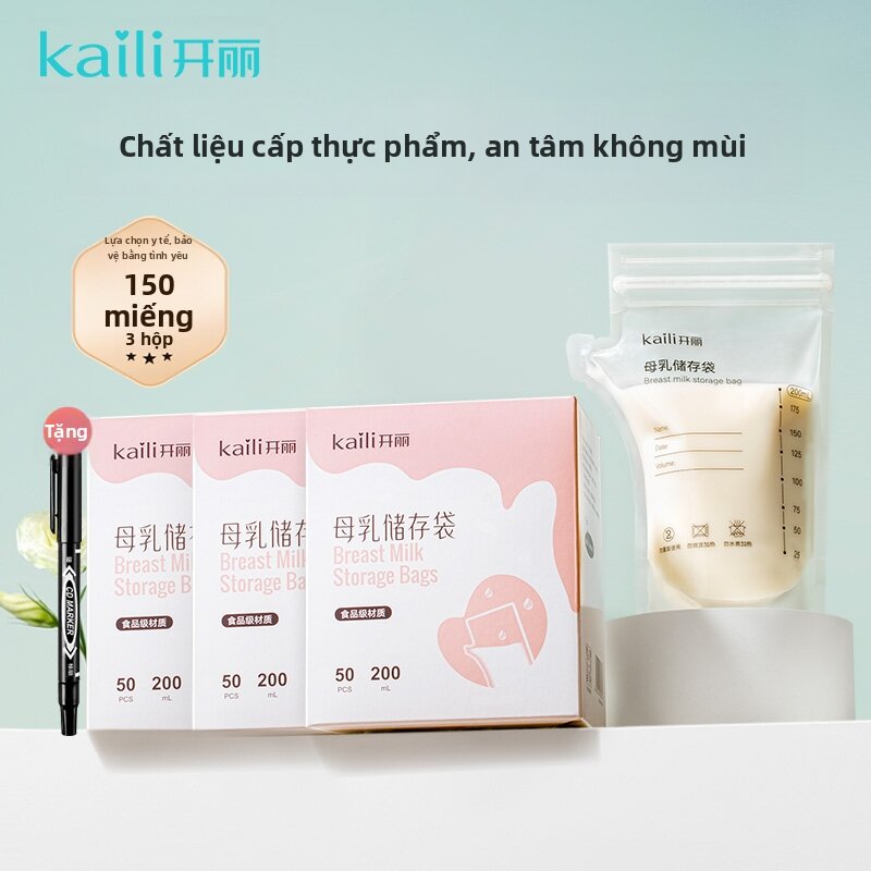 Kaili | Túi Bảo Quản Sữa Mẹ Giữ Mới 200ml