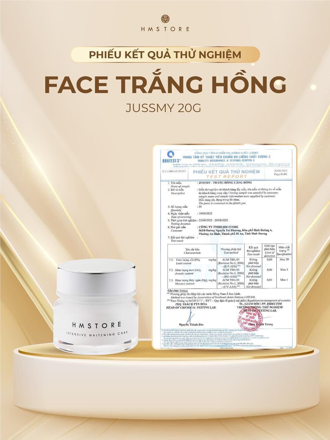 kem face trắng hồng hm store