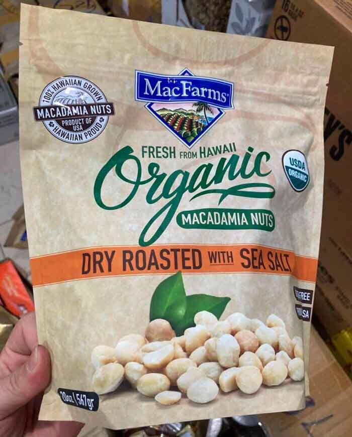 Hạt maca rang muối macfarms dry roasted macadamia nuts with sea salt 680g —-fresh from hâiiq