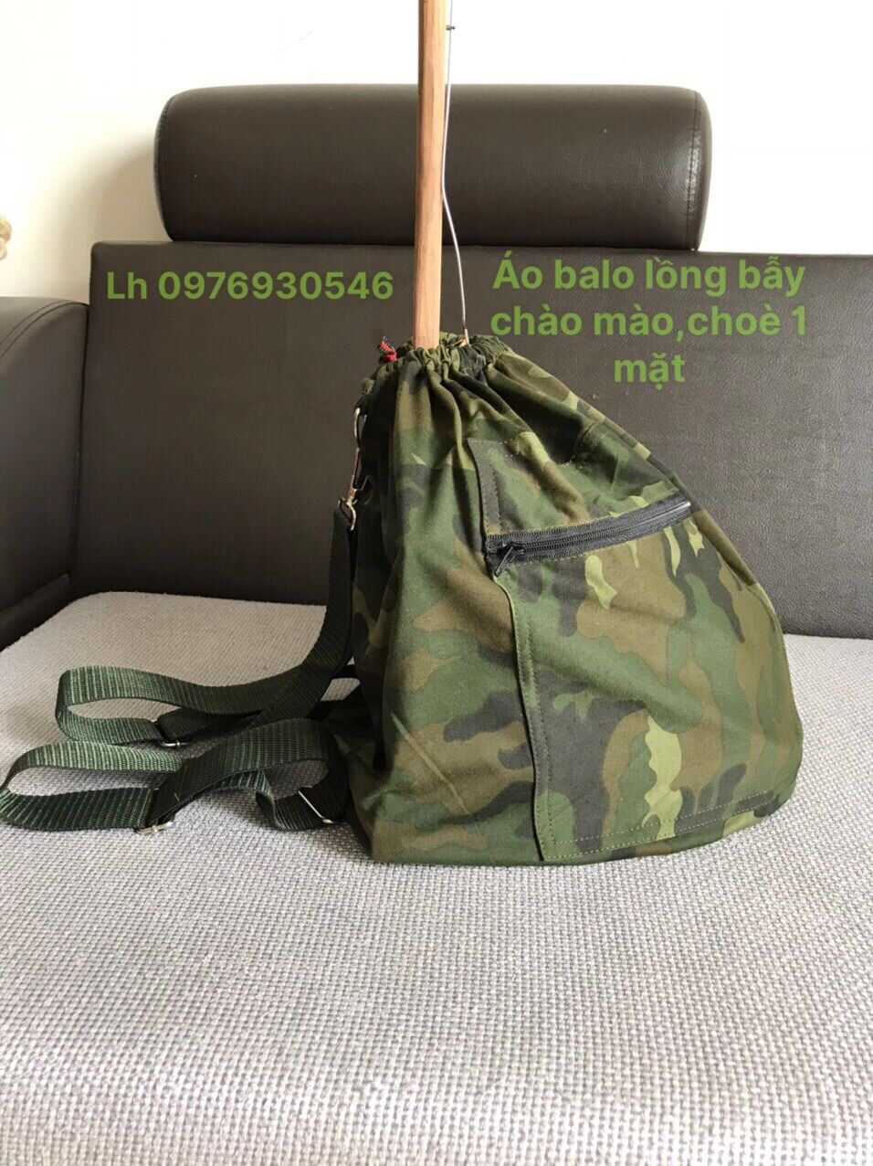 Áo lụp balo lồng bẫy chào mào choè 1 mặt