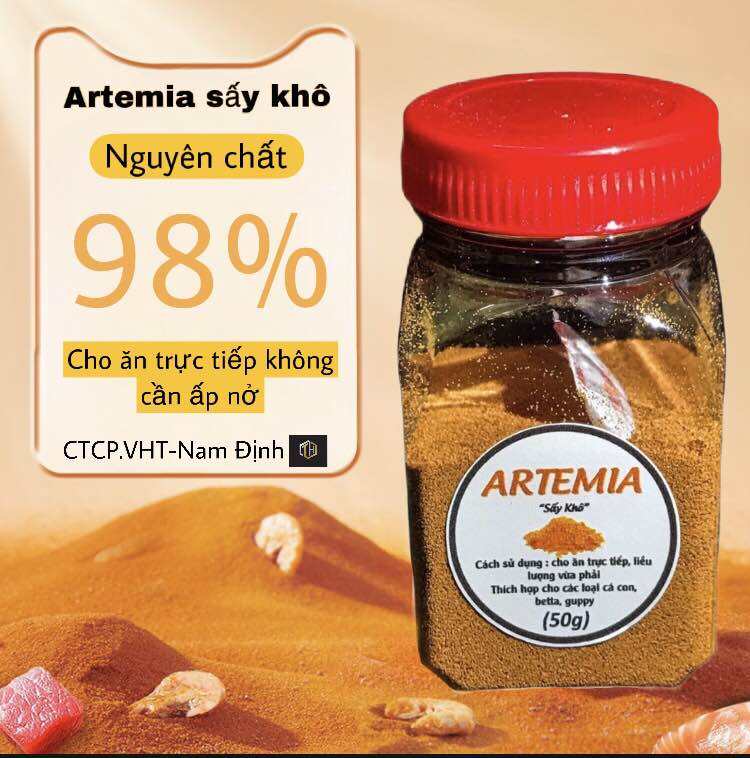 Artemia sấy khô hàng loại 1 đảm bảo dinh dưỡng cho cá