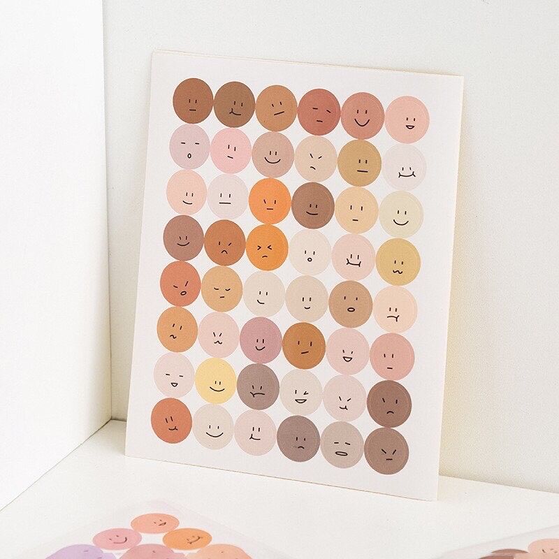 Tấm dán sticker dot mặt cười trang trí