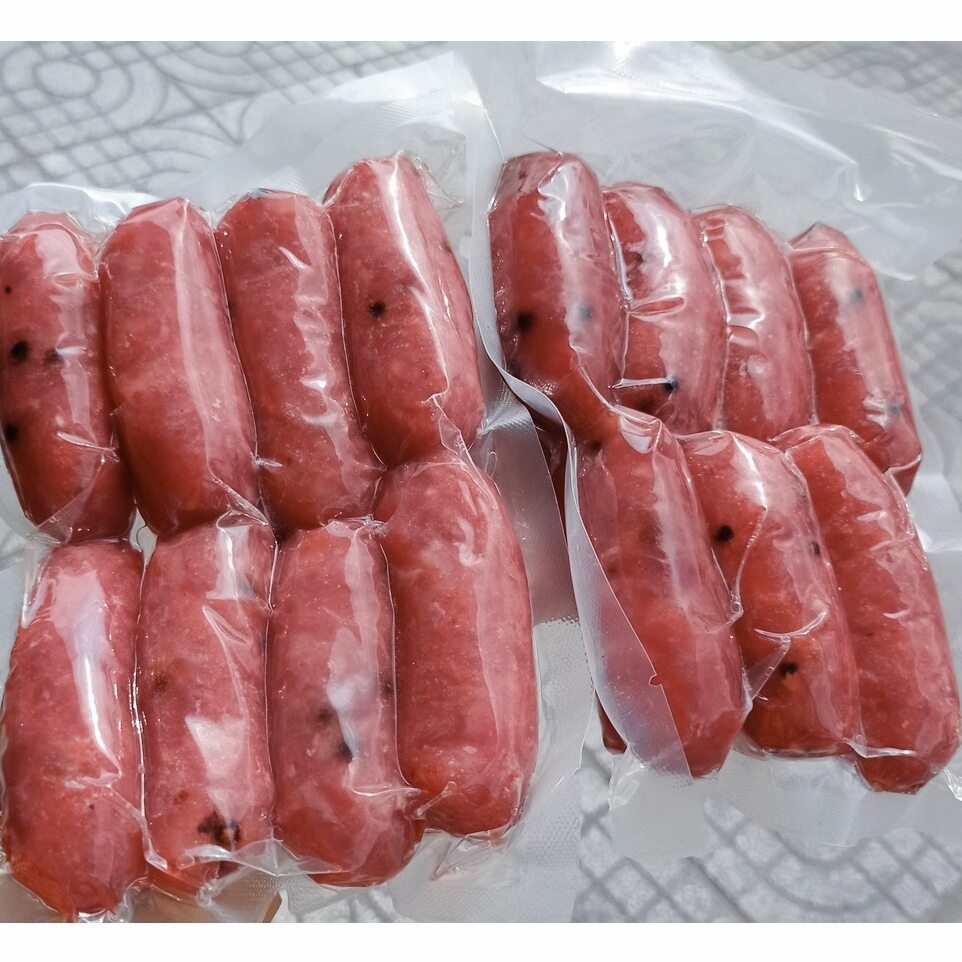 Túi 1 kg lạp xưởng tươi nhà làm, lạp xưởng long an loại đặc biệt siêu nạc - 95% nạc đùi heo ngon, ko chất bảo quản, ko phẩm màu, chuẩn vị nhà làm