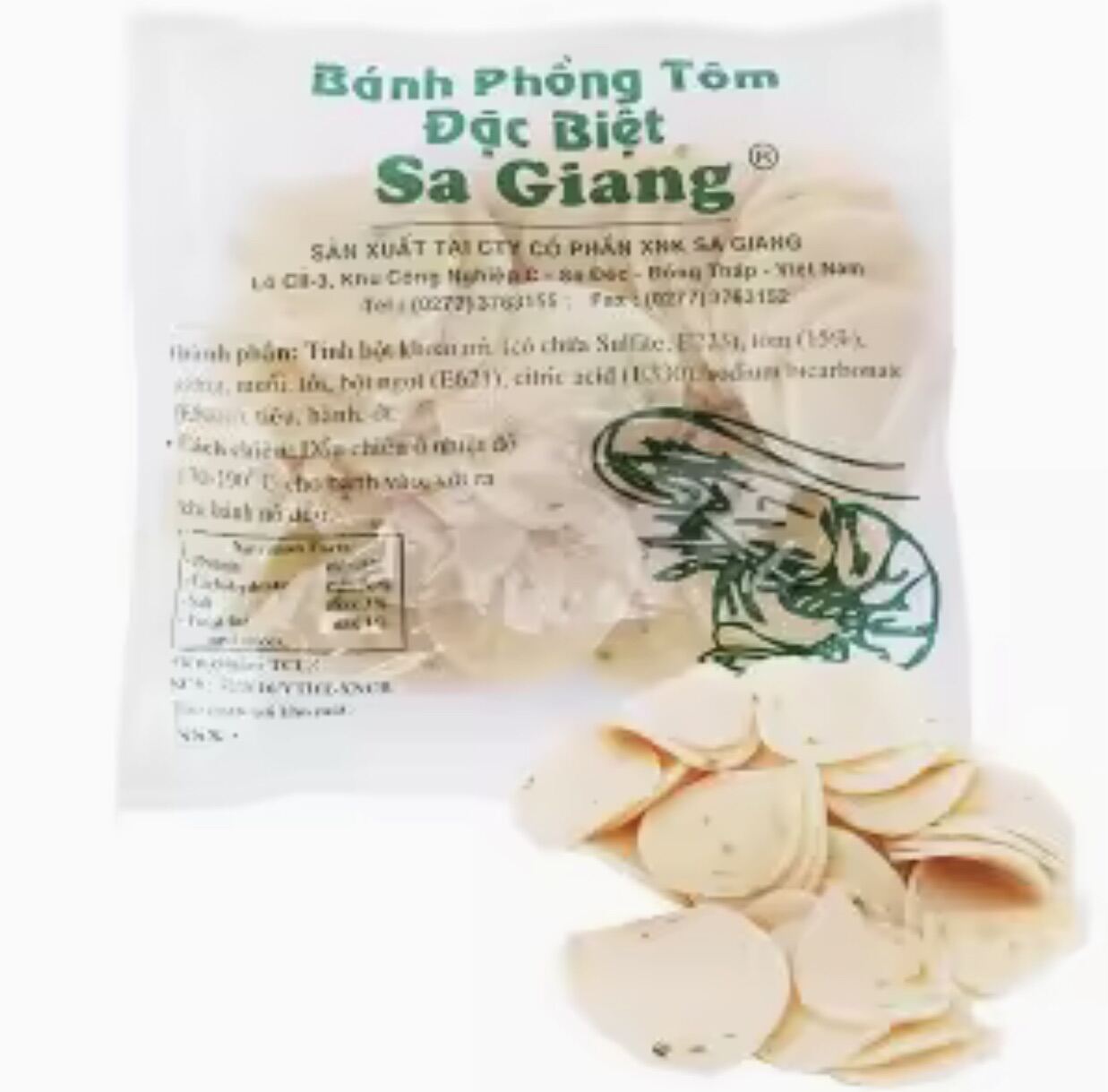 Bánh phồng tôm SaGiang gói 100g