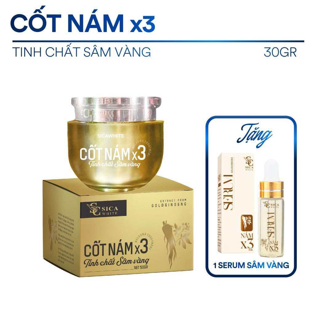 Kem cốt nám X3 (30gr). kèm serum cốt sâm.