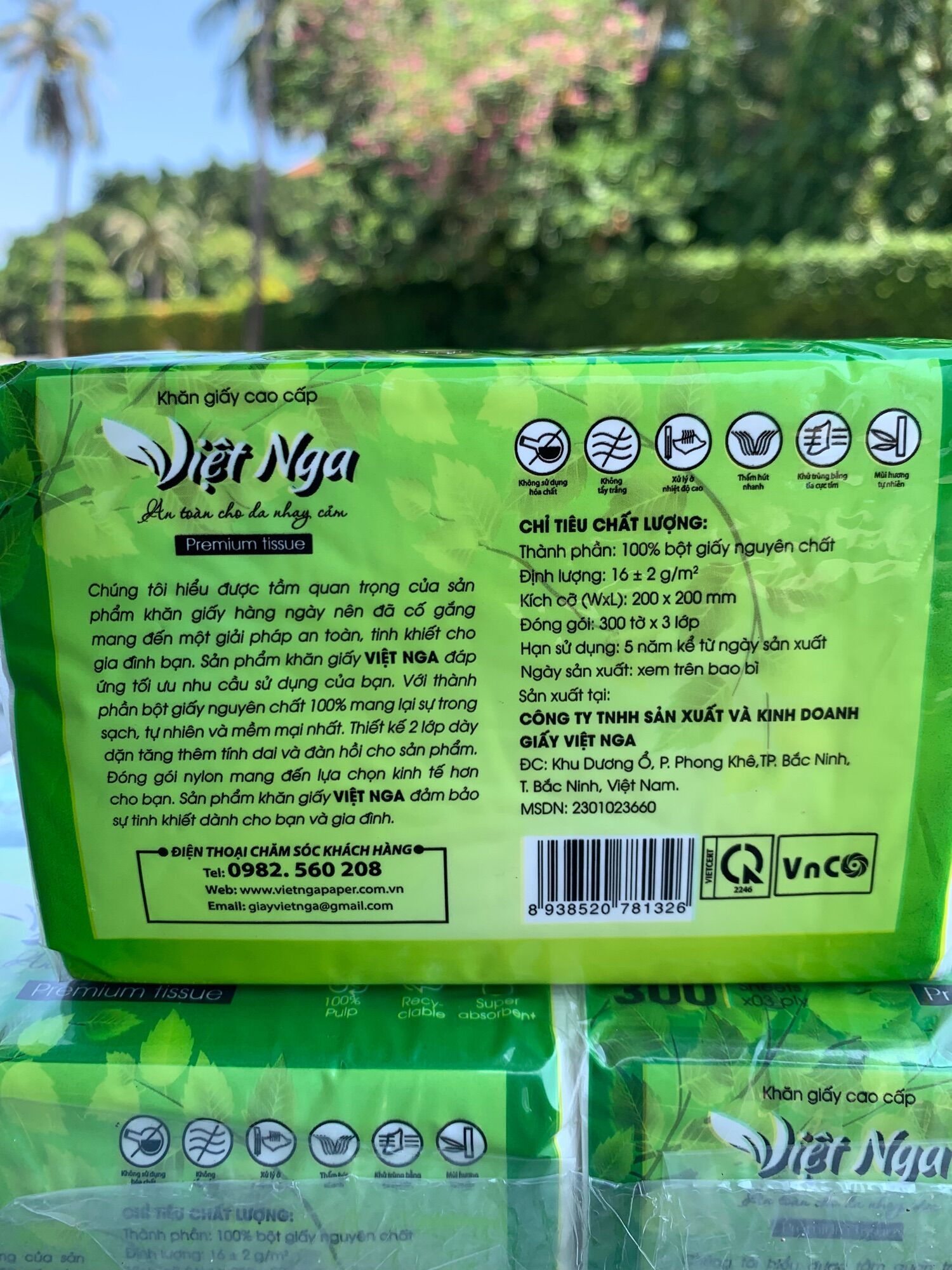 Giấy ăn loại rút 300 tờ 3lớp giấy lụa cao cấp