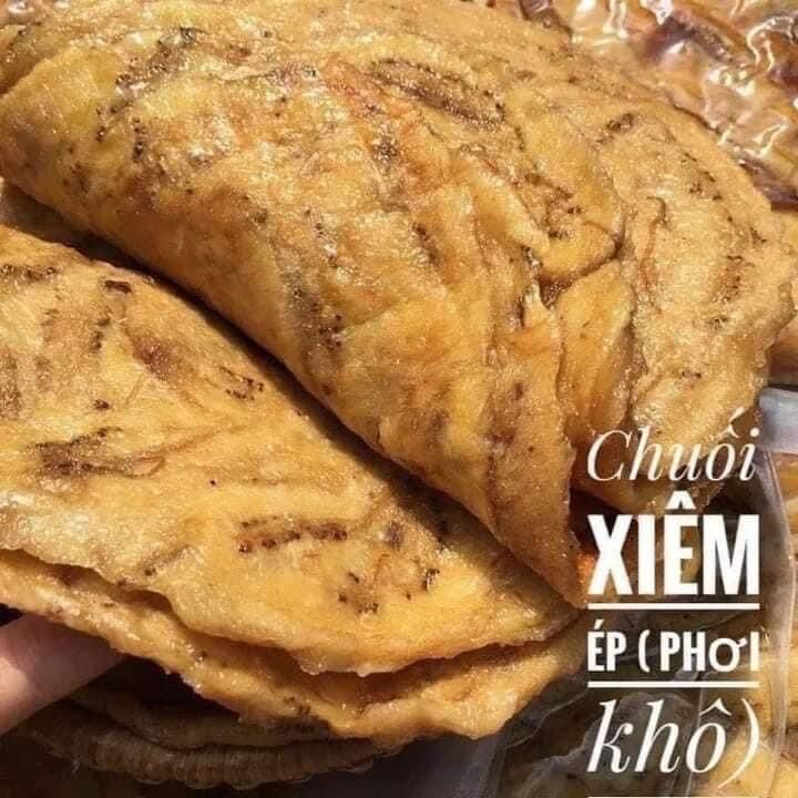 Chuối xiêm ép phơi khô