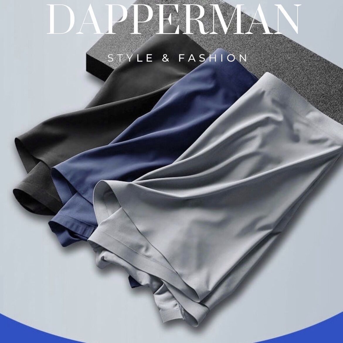 Bộ 3 quần boxer nam lụa sữa mát lạnh sịp Trunk Silktek™ mềm mại kháng khuẩn SPORTSMAN
