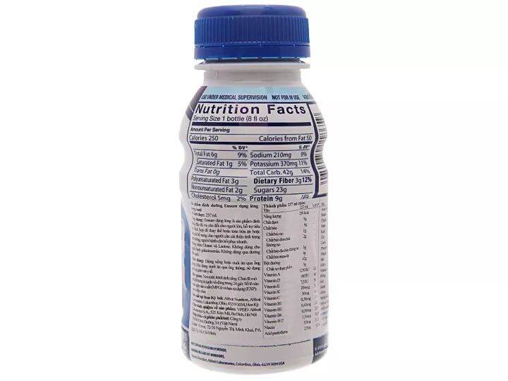 Lốc 6 chai sữa Ensure Original Vani