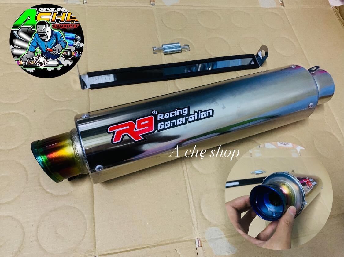 Lon pô r9 họng 51mm kèm cổ pát lò xo
