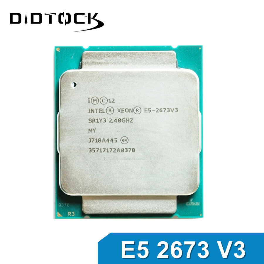 Intel | CPU Máy Chủ Intel Xeon E5-2673 V3 2.4GHz 12 Nhân 30M LGA 2011-3 Dành Cho Intel X99, Hỗ Trợ DDR4, Hiệu Năng Cao Giá 689,000 Đồng*Miễn phí vận chuyển