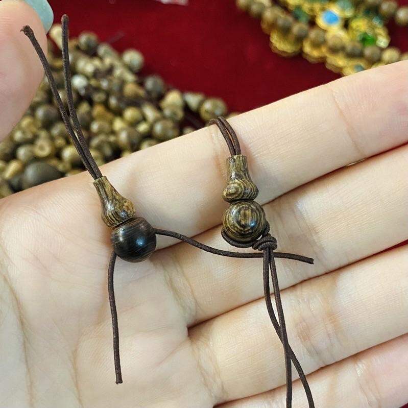 Bầu hồ lô xâu chuỗi 108 hạt gỗ Trầm Hương Tốc & Sánh - Tự làm vòng tay nam nữ