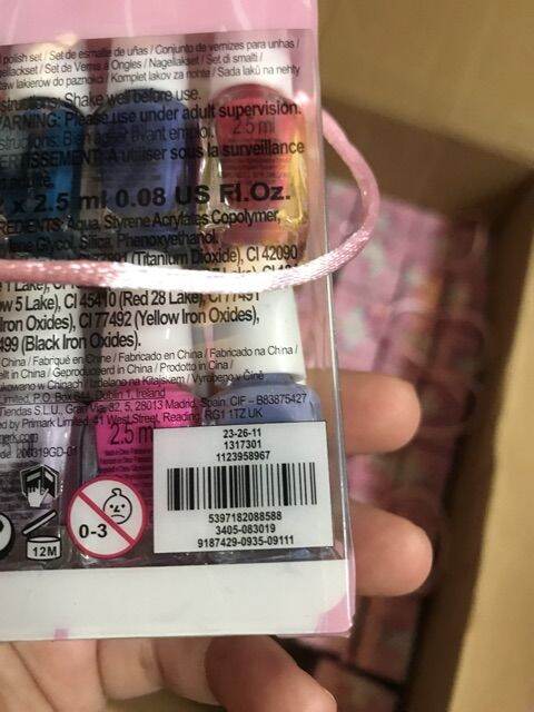 Set 12 sơn móng tay mini primark nail polish cho bé gái