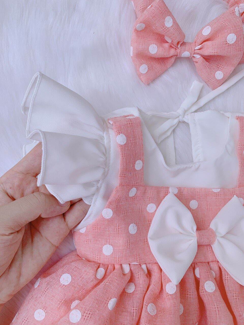 [ CÓ QUÀ TẶNG 💝] Body váy cho bé đầy tháng, thôi nôi