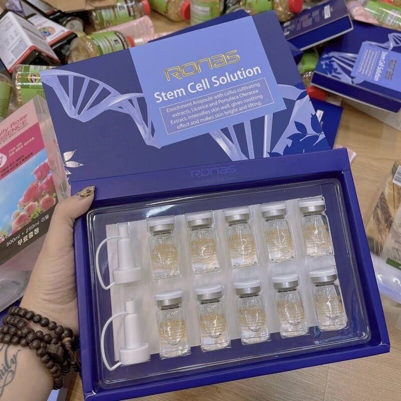 Serum tế bào gốc trẻ hoá làn da Ronas Stem Cell Solution Hàn Quốc