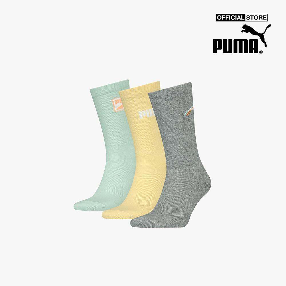 PUMA - Set 3 đôi vớ cổ cao unisex thời trang 938106-02