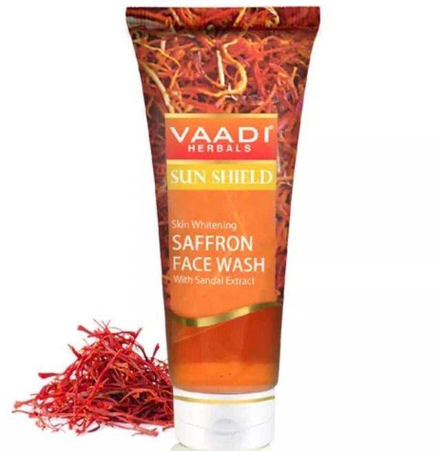 Vaadi Saffron Face wash :  Sữa rửa mặt Tinh chất nhụy hoa nghệ tây trắng da Saffron Face Wash Vaadi 60ml