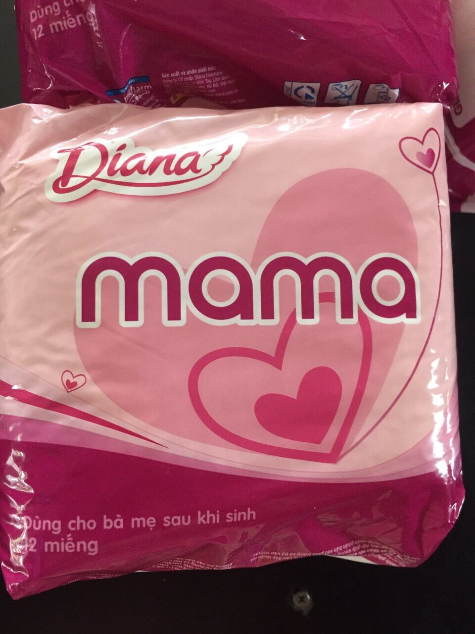 Combo 3 Gói Băng Vệ Sinh Diana Mama 12 miếng - HSD luôn mới