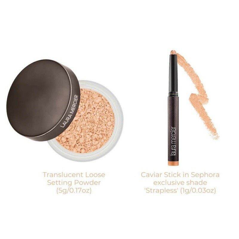 [Mini] Set Phấn phủ + Sáp nhũ mắt Laura Mercier Sephora
