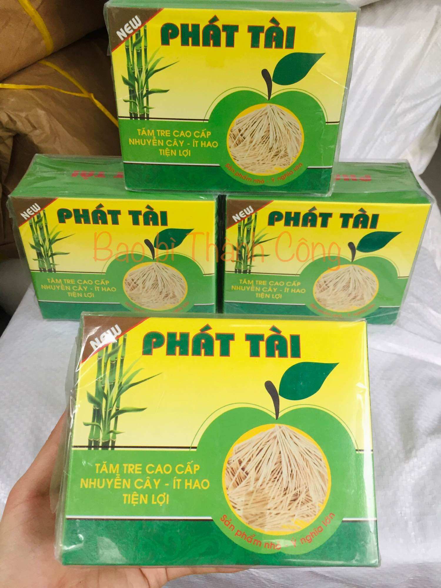 Tăm hộp Phát Tài, tăm nhuyễn cây