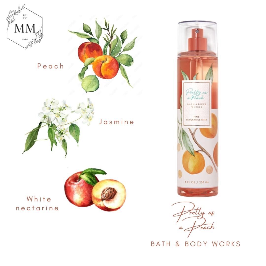 [Moomoocos] - Bộ sản phẩm chăm sóc cơ thể mùi đào Bath & Body Works Pretty As a Peach Body mist Xịt thơm Lotion fullsize