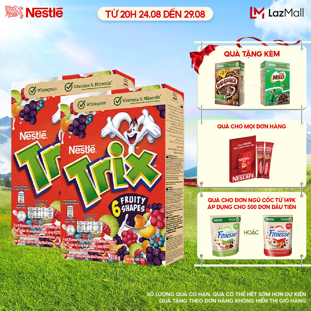 Combo 2 hộp ngũ cốc ăn sáng trix