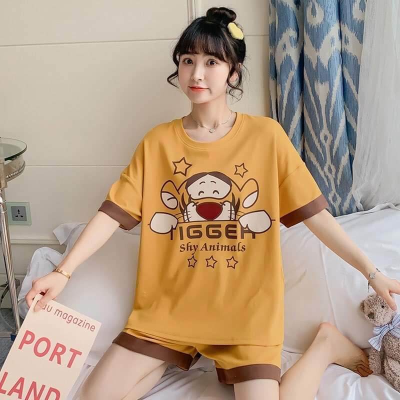 Đồ Bộ Nữ mặc nhà xinh xinh- chất liệu Cotton- mềm mát dễ thương