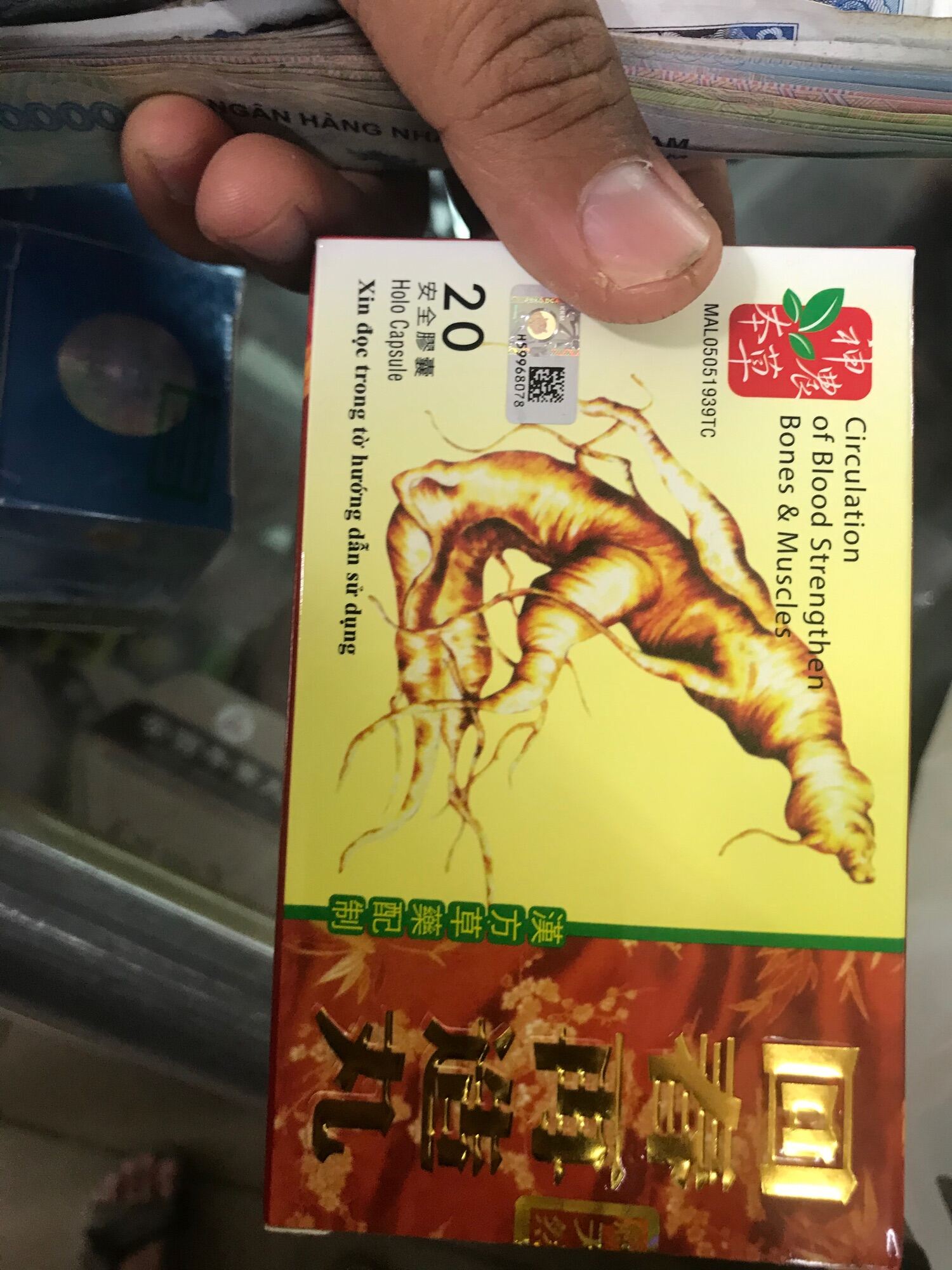 NHÂN SÂM HỒI SINH TÁI TẠO HOÀN HỖ TRỢ XƯƠNG KHỚP MALAYSIA CHÍNH HÃNG