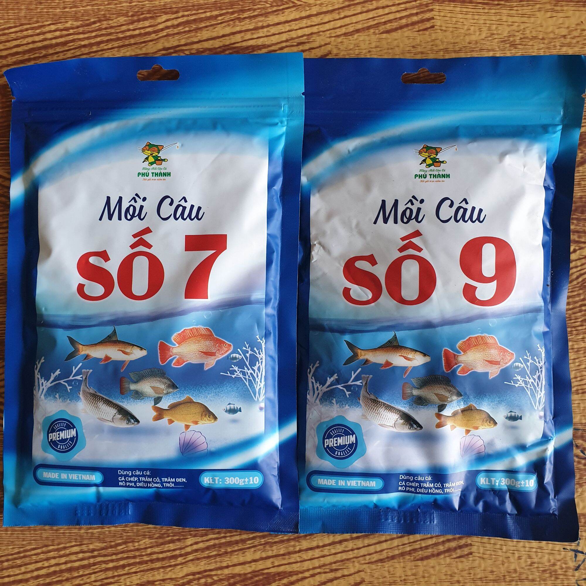 Mồi câu số 7 & số 9 ( combo 2 gói 600gram )--  chuyên chép , diếc
