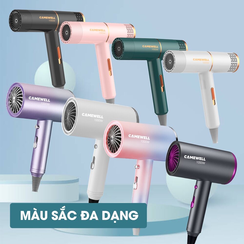 Máy sấy tóc tạo kiểu 3 chế độ sấy nóng công suất lớn 1600w tiện lợi hơn