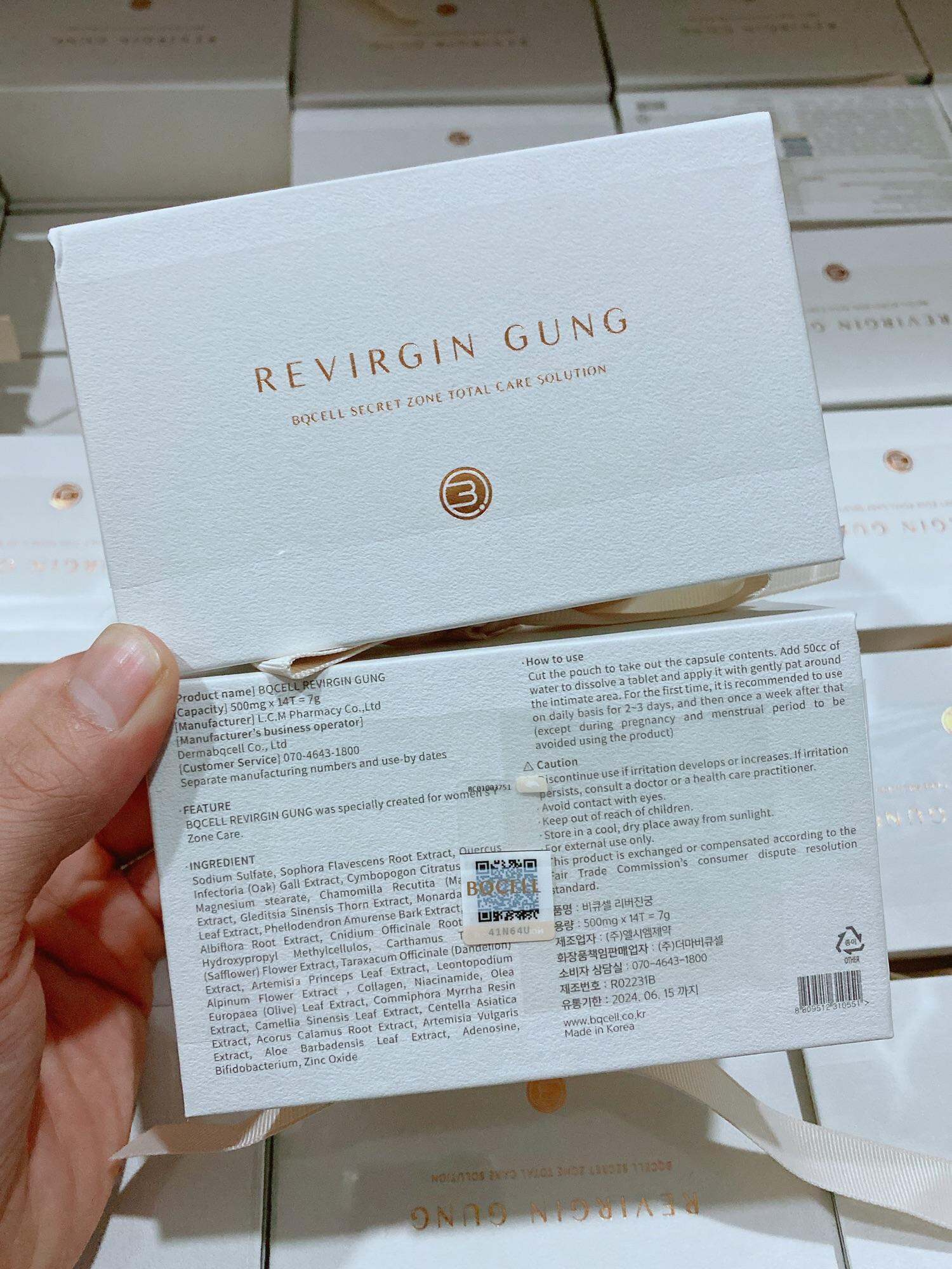 Viên đặt se khít Revirgin Gung Hàn Quốc 14 viên