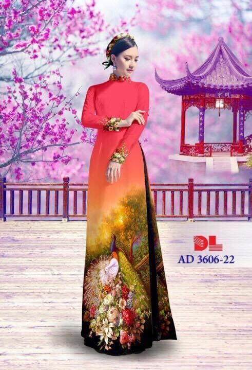[HCM]Áo dài in con công