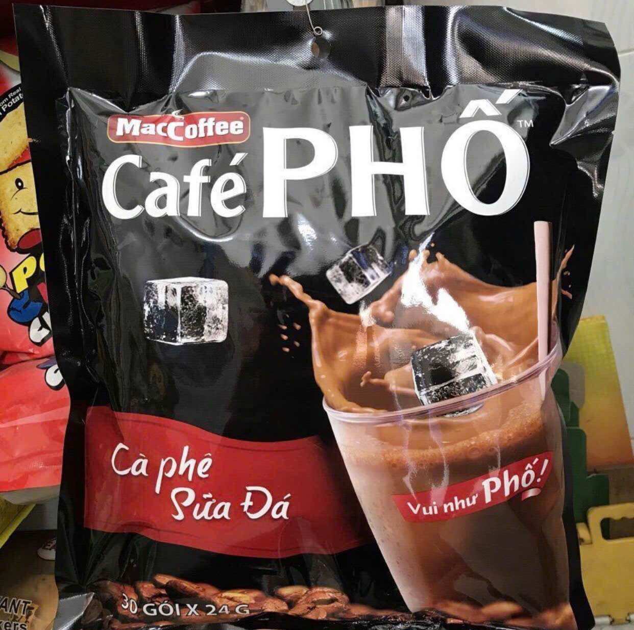 Túi Cà phê Phố Sữa Đá - MacCoffee (bịch 30 gói x 24g - date 2027)
