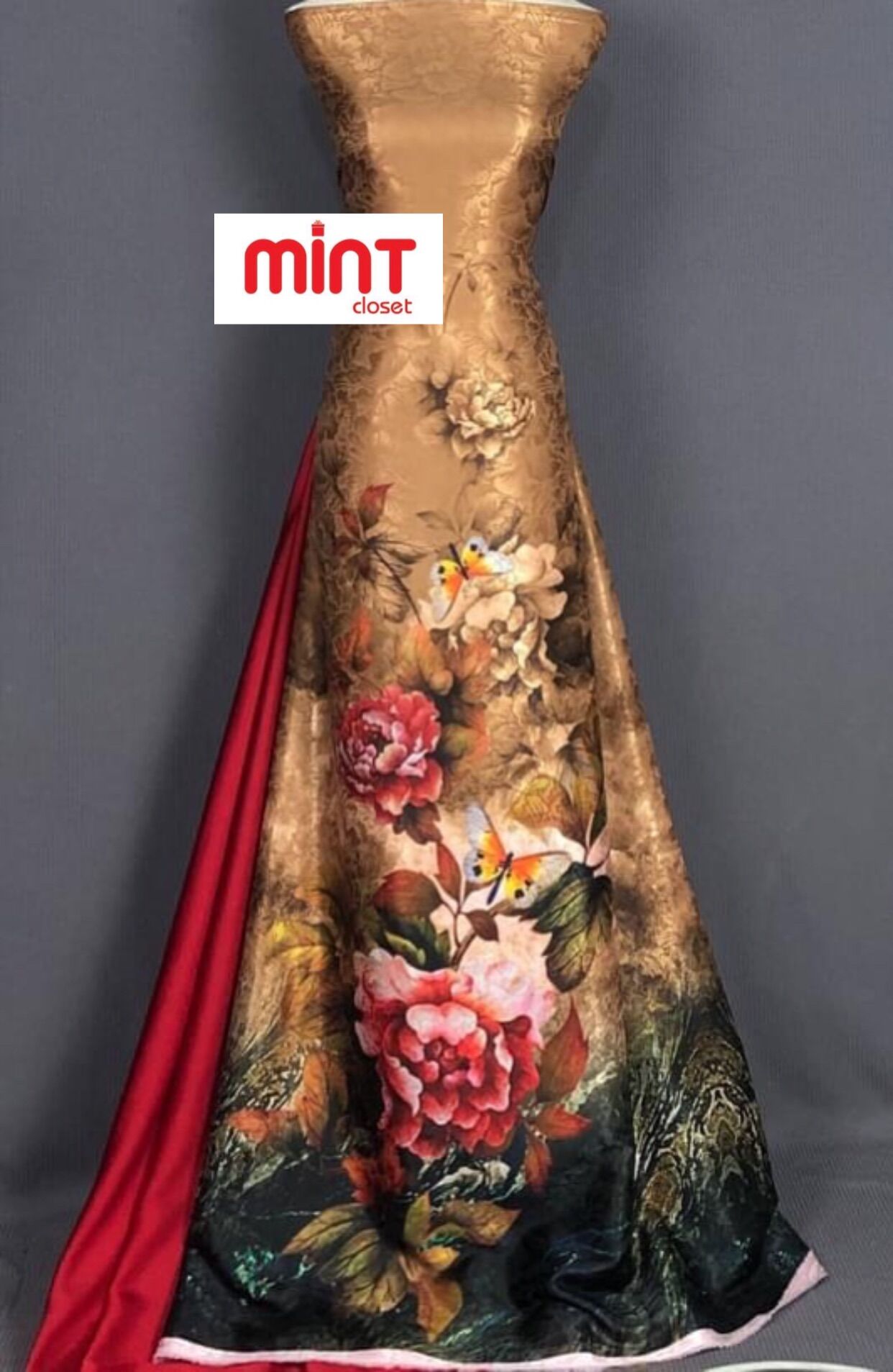 Vải gấm lụa cao cấp mã 041221