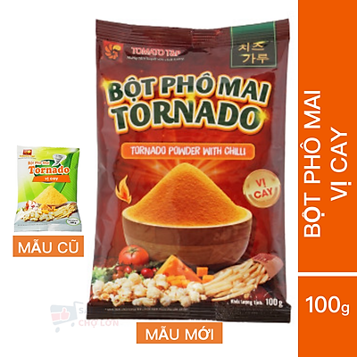 Bột phô mai Tornado loại 100gram Vị Cay
