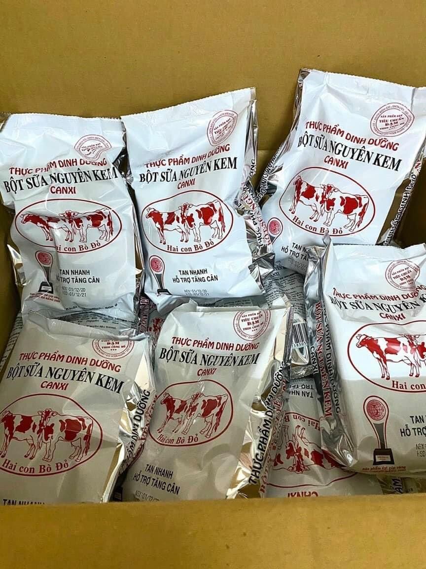 Sữa bột nguyên kem Hai Con Bò Đỏ