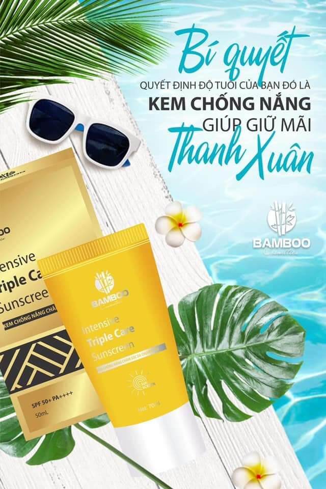 Kem chống nắng dưỡng da Bamboo Intensive Triple Care Sunscreen