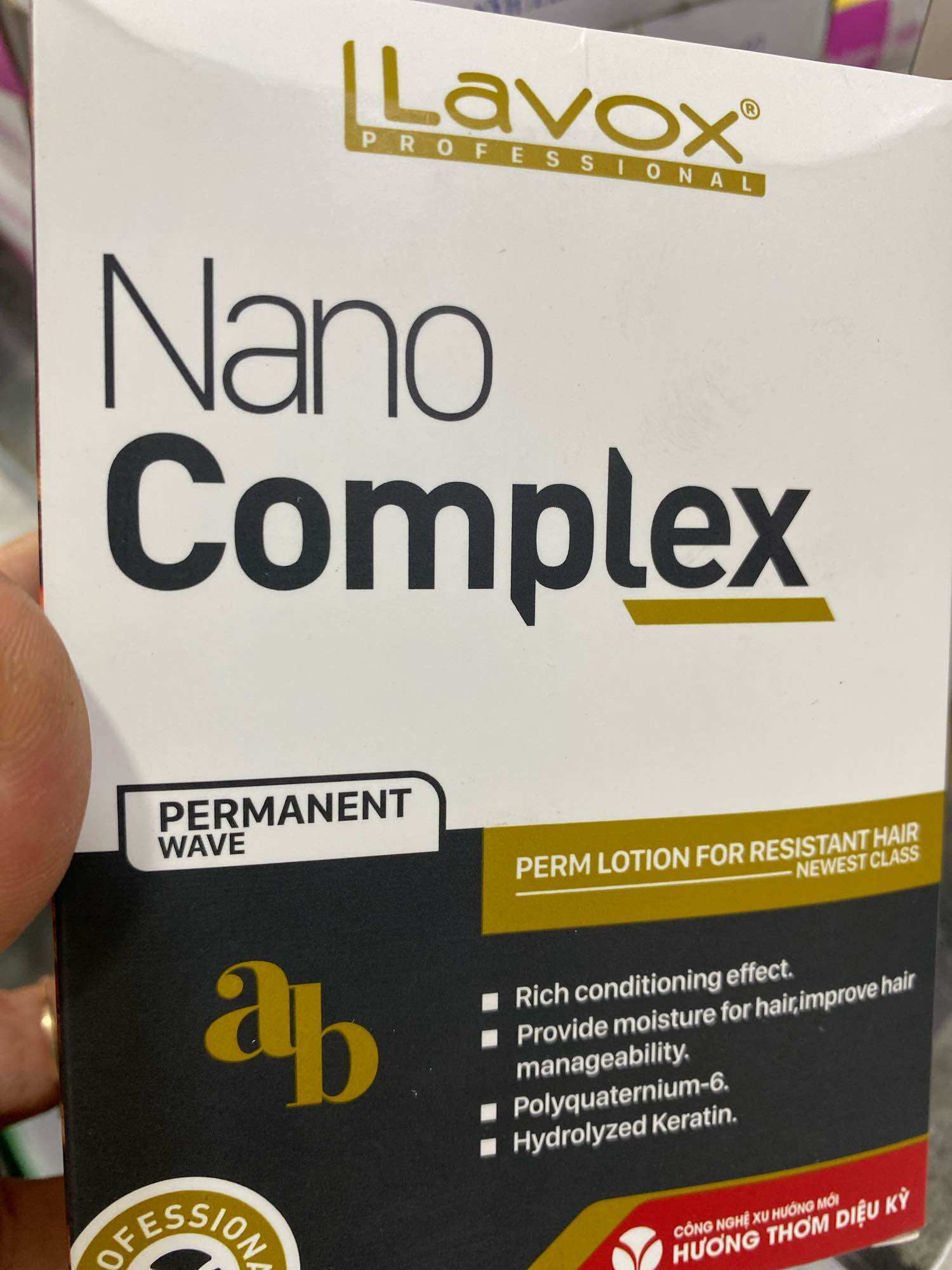Thuốc uốn tóc LAVOX NANO ab 100mlx2