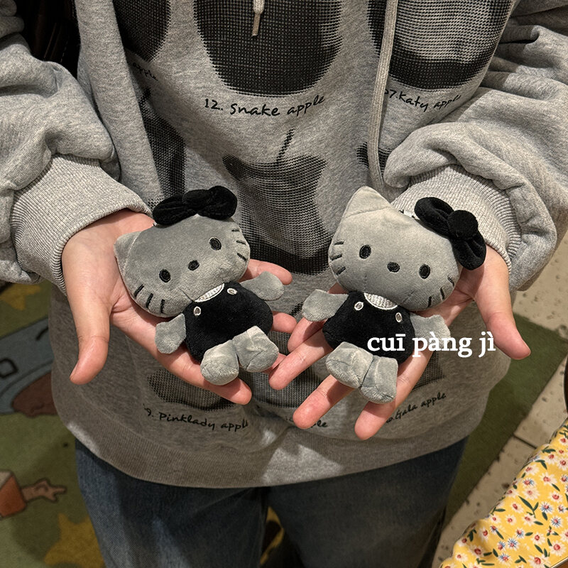 50th Anniversary KT Cat Plush Pendant Kitty Doll Backpack Keychain Womens Gift Soft Fabric Hanging O