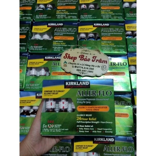 Xịt Kirkland Allflo 18.2ml ( 5 chai)