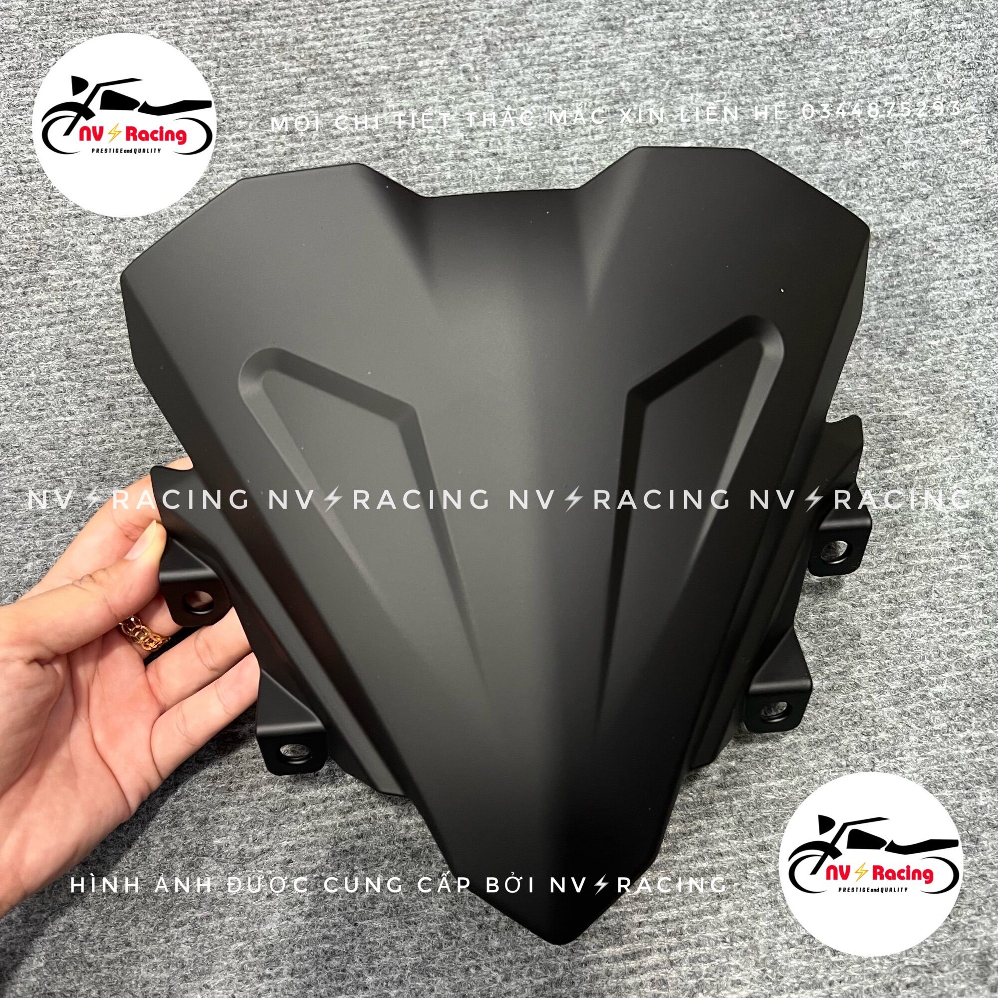 Chắn gió ( mão ) Winner X V3 2022 Đen nhám
