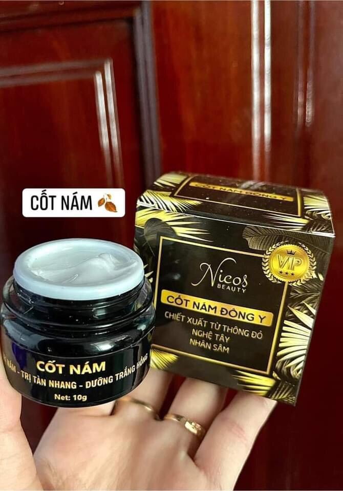 Cốt Nám Đông Y Nicos Beauty (Kem Ban Đêm) Dùng Với Srm Đông Y Gia Truyền