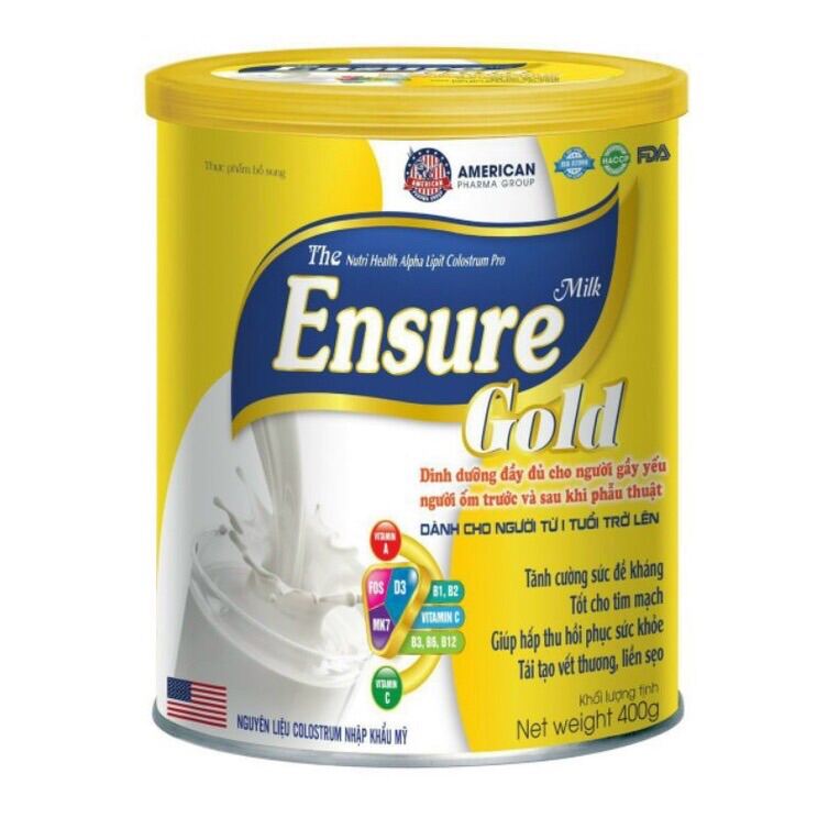Sữa Ensure Gold 900gr dinh dưỡng cho người gầy yếu, người ốm