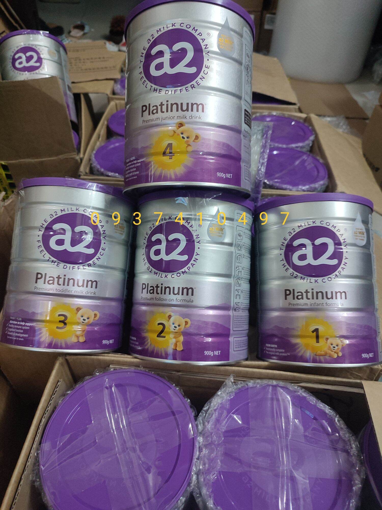 [HCM]Date xa )SỮA A2 PLATINUM ÚC SỐ1 2 3 4 900GR