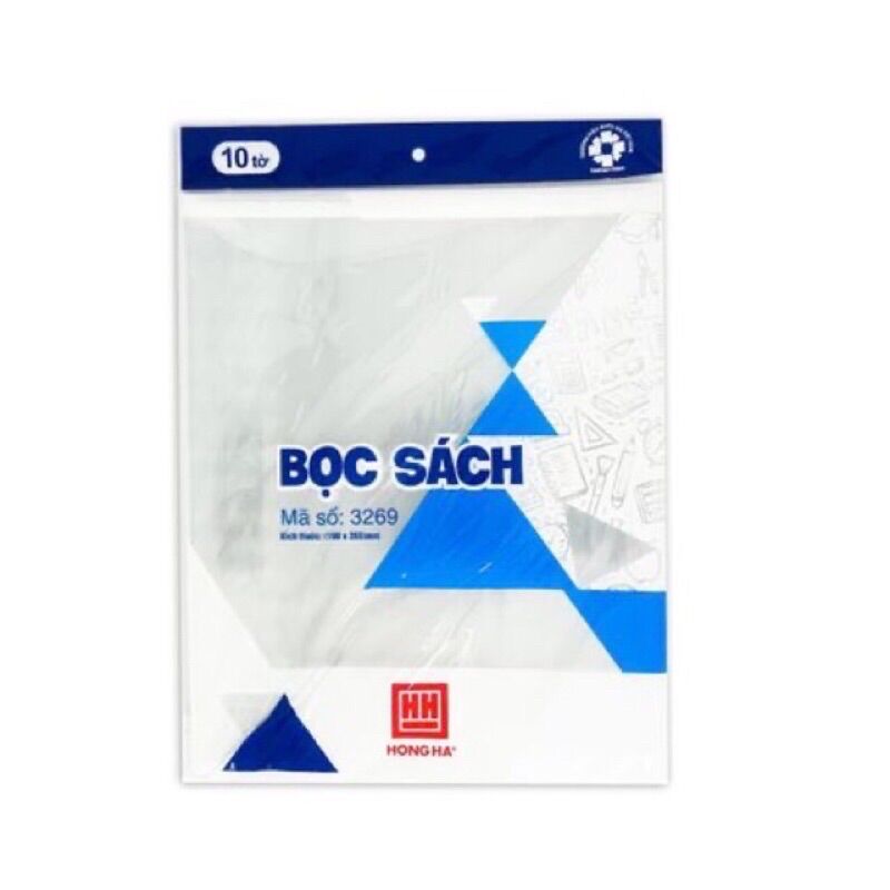Bọc sách cấp 2, 3 Hồng Hà 3269 (190×265mm)