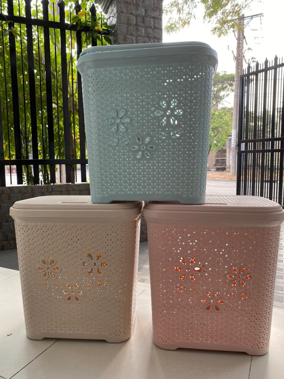 Giỏ nắp hoa việt nhật 5159