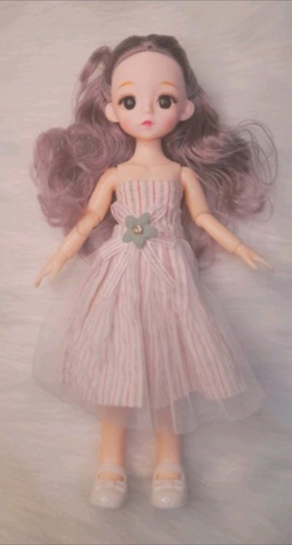 Búp bê mắt đá 30cm, có khớp cử động (giá thanh lý, xã kho)